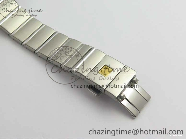 0402 Constellation Ladies 27mm ZF 1:1 Best Edition SS Blue MOP Dial on SS Bracelet ETA Quartz Youthful 7942